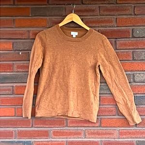 J crew size small Teddie style camel colored  sweater.